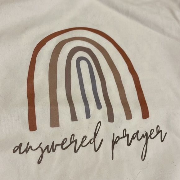 Prayers answered rainbow onesie sweaters - new with tags - Picture 7 of 9